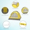 Wakeman 2 Person Camping Tent with Carrying Bag - Outdoor Tent for Backpacking by Outdoors, Yellow 75-CMP1080 - alternate 4